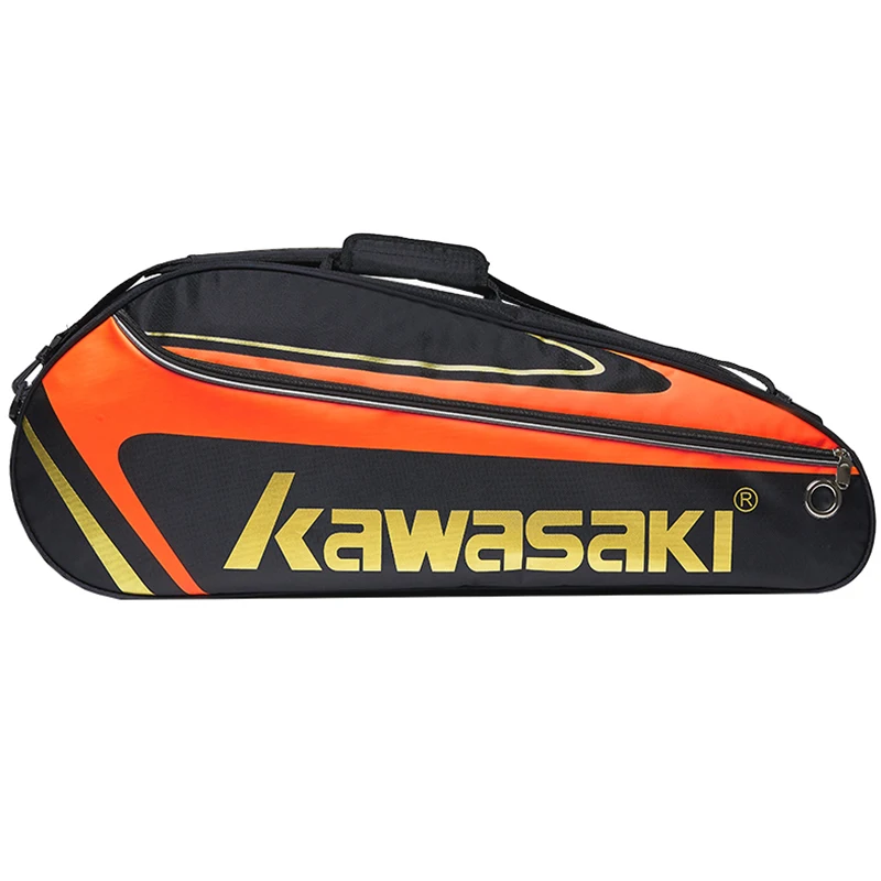 Теннисная сумка Kawasaki, сумка на одно плечо, 1-3 ракетки для бадминтона, теннисная ракетка, сумка для ракетки для бадминтона, Мужская теннисная тренировочная сумка