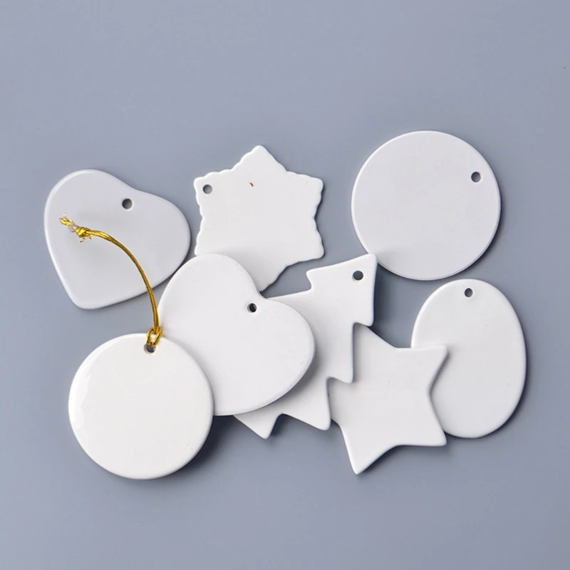 10 шт. сублимационная пустая подвеска теплопередающие керамические подвесные