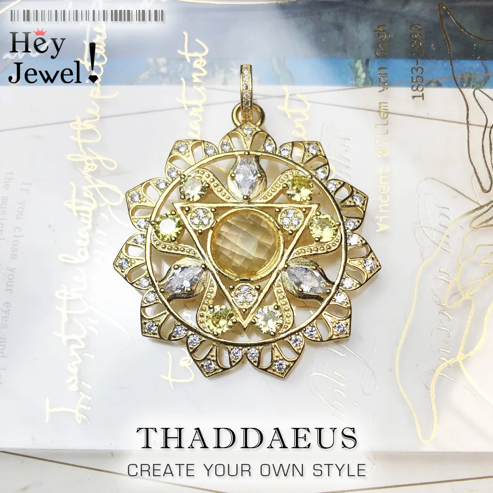 

Pendant Solar Plexus Chakra 2018 New Fashion Glam 925 Sterling Silver Sun Jewelry Europe Style Necklace Gift For Soul Woman