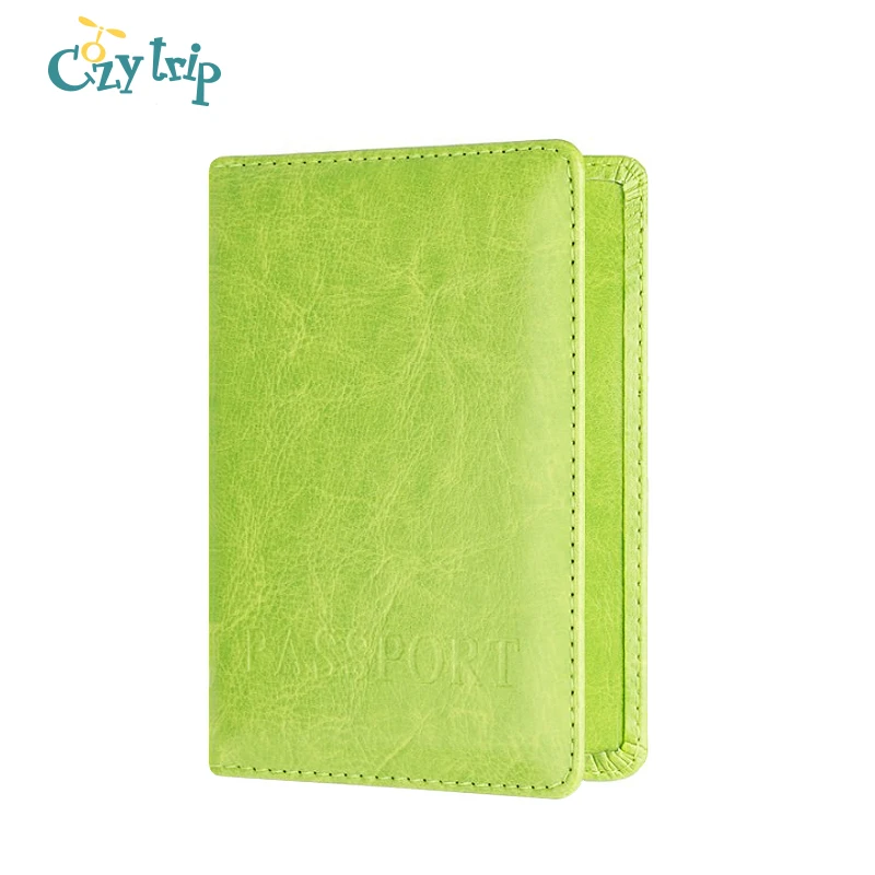 Минималистский RFID Обложка для паспорта кожаный чехол Кошелек органайзер