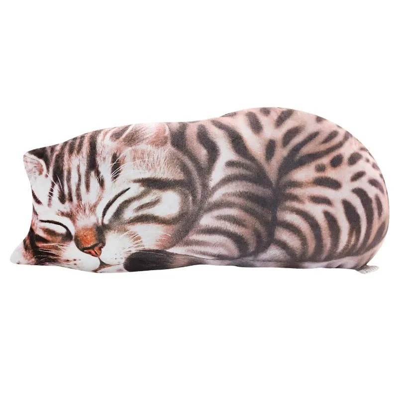 3D подушка для кошки креативная Мягкая Милая Подушка сна в форме милые плюшевые