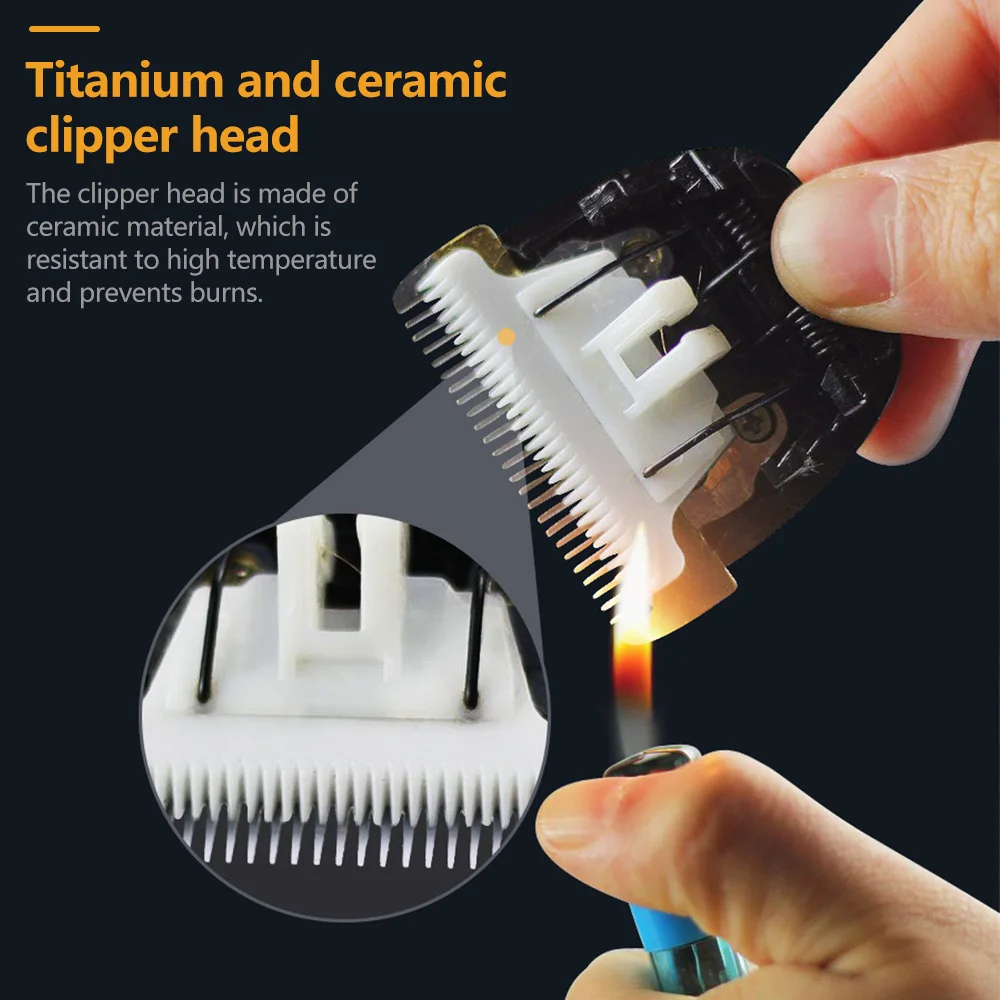 

Pet Grooming Hair Clipper Rechargeable Low Noise Cordless Dog Cat Rabbit Hair Trimmer Cutter Kit