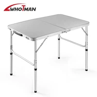whotman portable outdoor folding table chair camping aluminium alloy bbq picnic table waterproof durable folding table desk