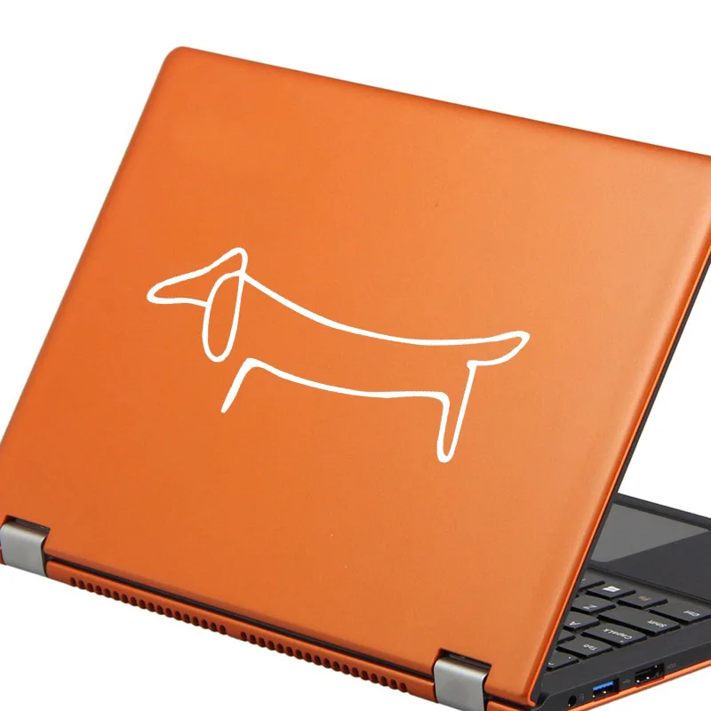 Такса компьютерные наклейки животные контурные настенные Стайлинг автомобиля