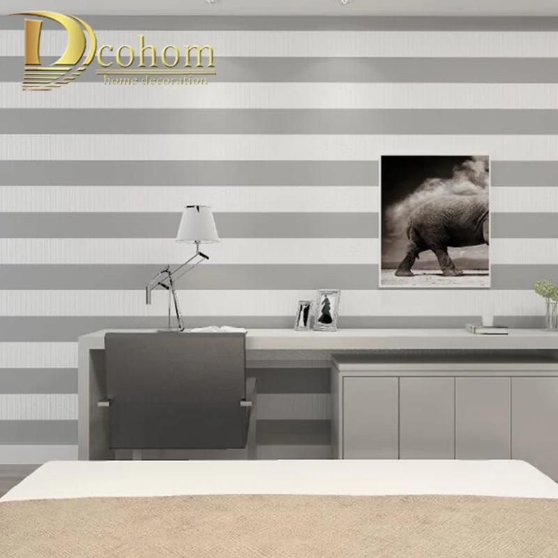 Розовые черные белые с глубоким тиснением вертикальные полосы обои для стен 3 D