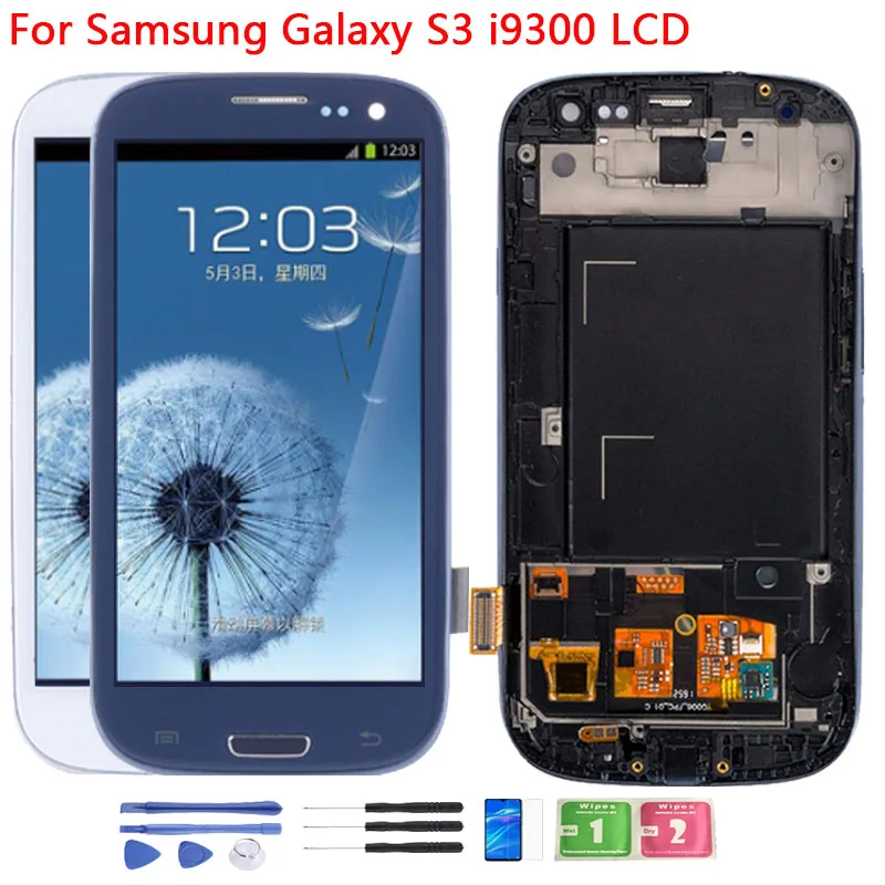 ЖК дисплей SUPER AMOLED i9300i для Samsung Galaxy S3 сенсорный экран с дигитайзером в сборе i9300
