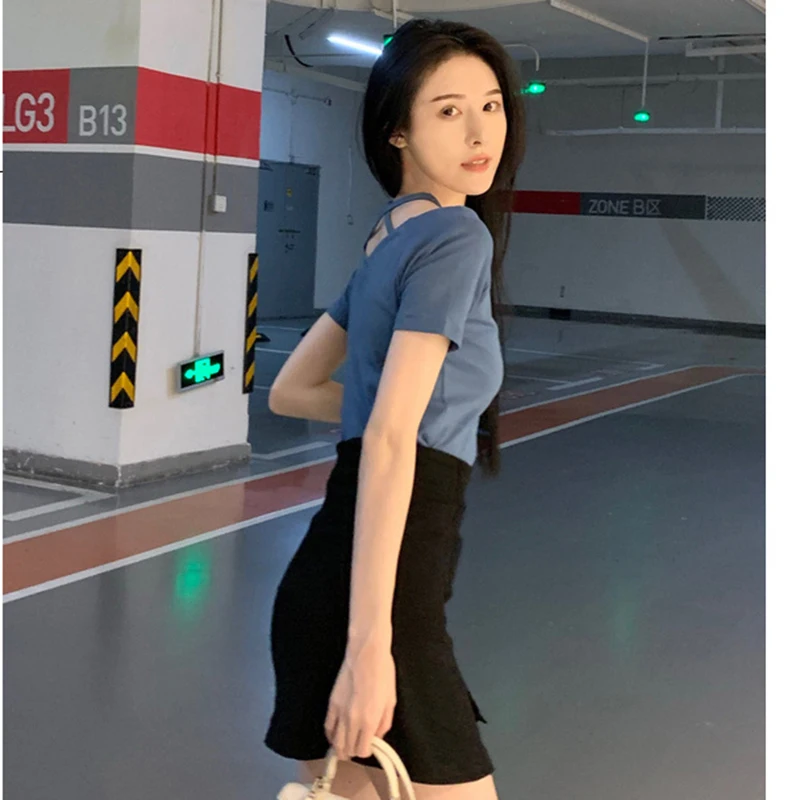 Топ с открытыми плечами футболки для женщин 2020 Лето V образным вырезом Футболка