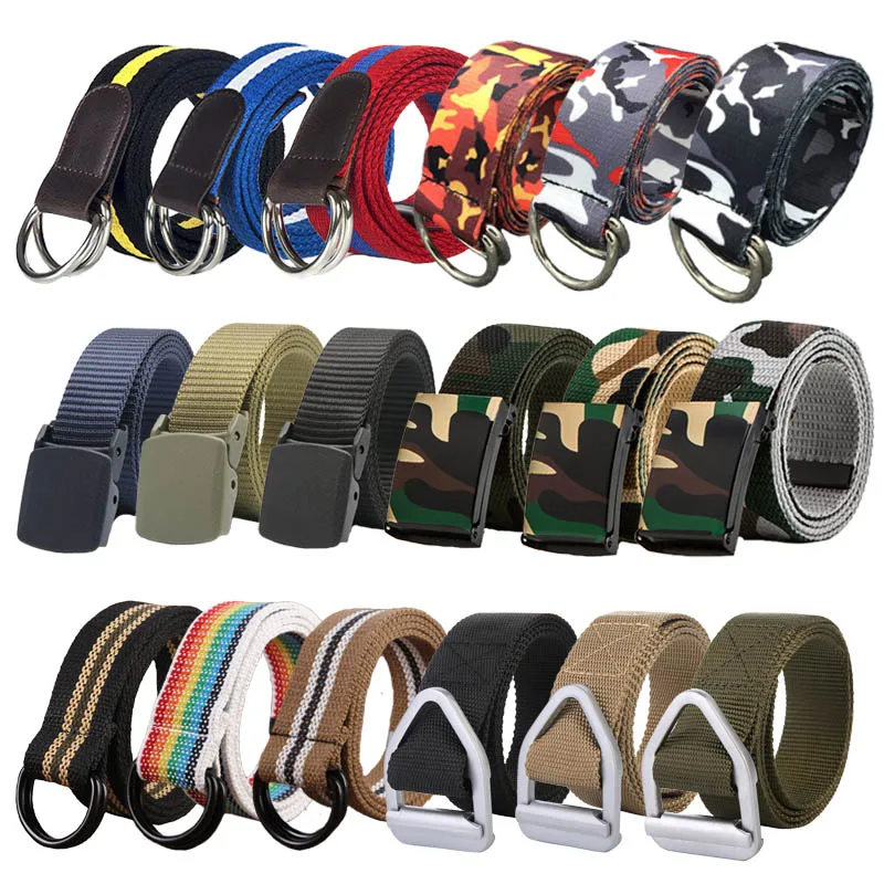 Новый мужской ремень из нейлона и ткани Лидер продаж черный Камуфляжный пояс с