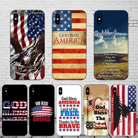 soft tpu mobile shell god bless america phone back cover for iphone se 2020 11 pro max xs 12 mini xr 10 x 5s 8 6 7 6s plus case