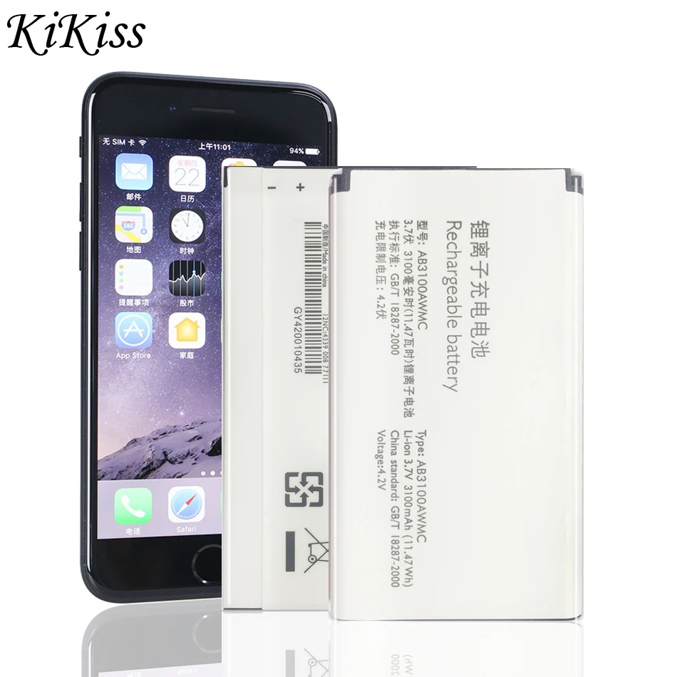 Аккумулятор AB3100AWMT AB3100AWMC 3100 мАч для Philips Xenium E560 CTE560 E181 E180 CTE181 CTE180 CTE180BK martphone |