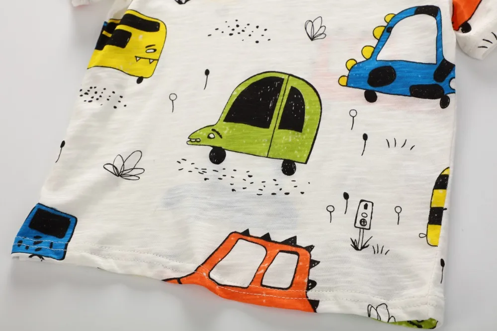 

Mottelee Boys T Shirts Short Sleeve White Kids Cartoon Car Tops Tee Fashion Summer Children Clothing 2018 Cotton T-Shirt for Boy