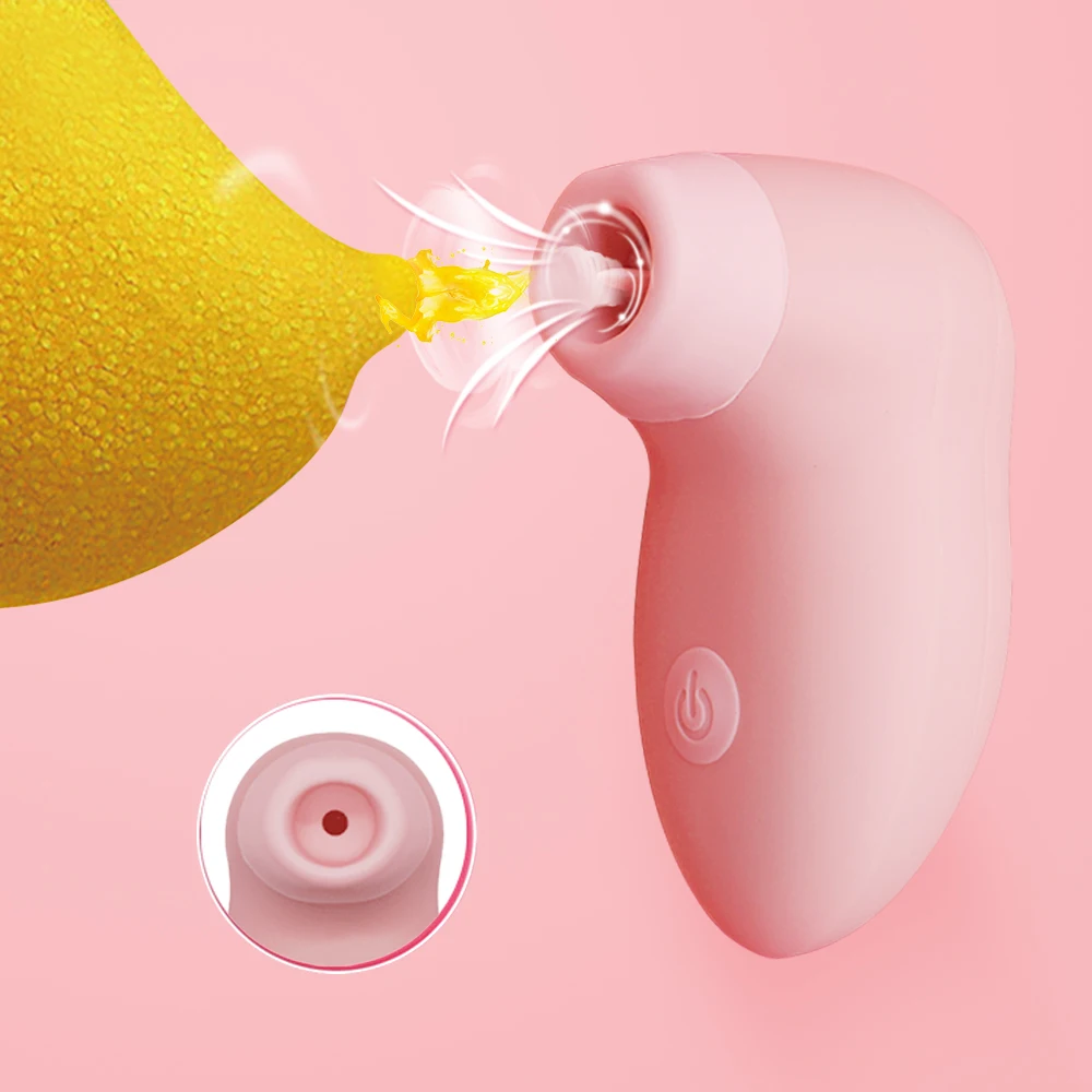 Вибратор для клитора на присосках с лизацией языка сменный стимулятор сосков