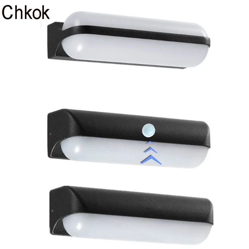 

Outdoor human motion sensor waterproof LED wall lamp garden stairs courtyard door front light radar sensor energy-saving lamp