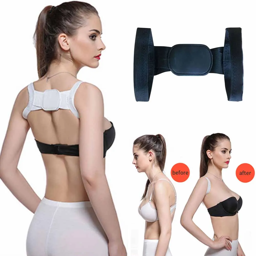 корсет для спины детский корректор осанки электронный женский подростков черный