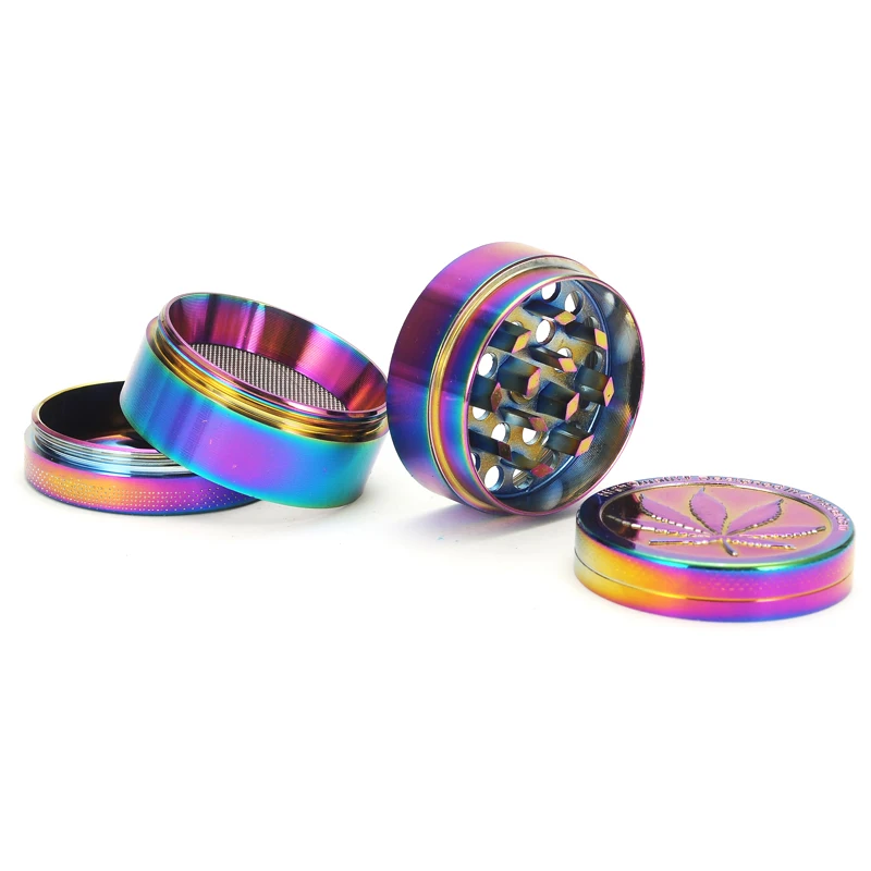 Детали из сплава металла и цинка измельчитель 40 мм цвета радуги красивый травы