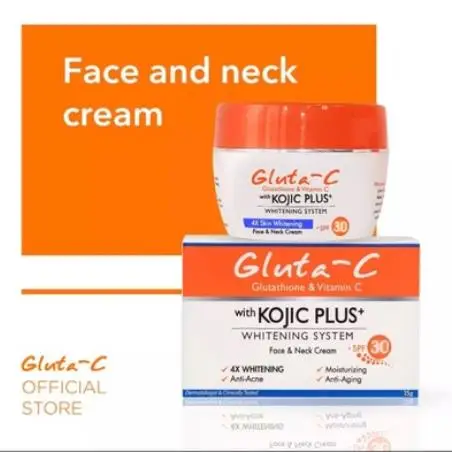Gluta-C с KOJICPLUS + 4 отбеливающий и увлажняющий крем для лица шеи SPF30/25 г X 1 шт. | Красота