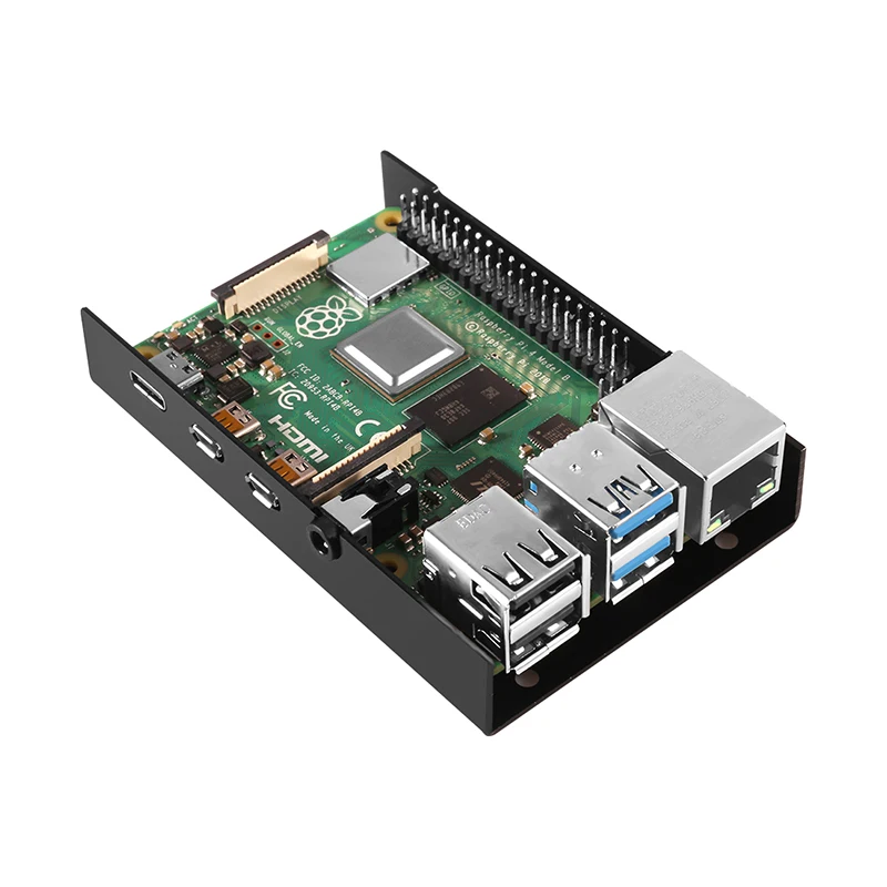 Оригинальный комплект для Raspberry Pi 4B 2 Гб ОЗУ 4 Model B с 32 Microsd алюминиевый чехол