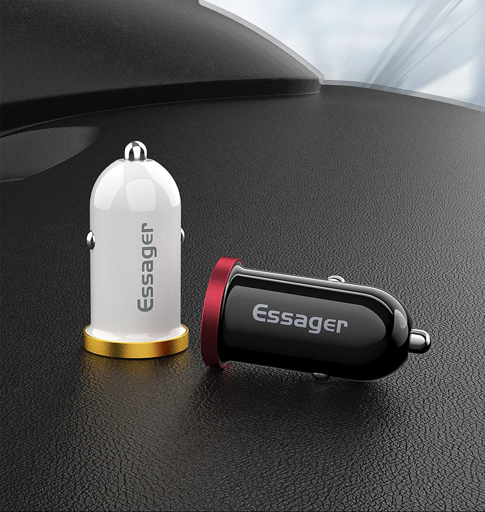Автомобильное зарядное устройство Essager Quick Charge 4,0 3,0 USB для мобильного телефона iPhone Xiaomi 5A SCP QC4.0 QC3.0 QC type C PD автомобильное быстрое USB зарядное устройство