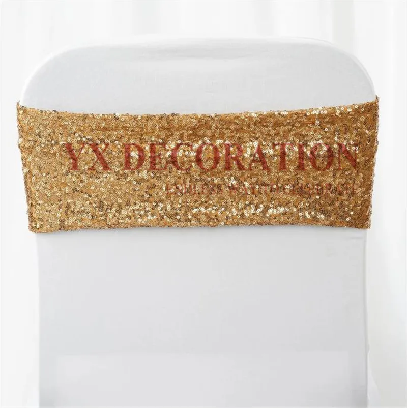 Повязка на стул с блестками 1 шт. галстук-бабочка для банкета свадьбы украшение из