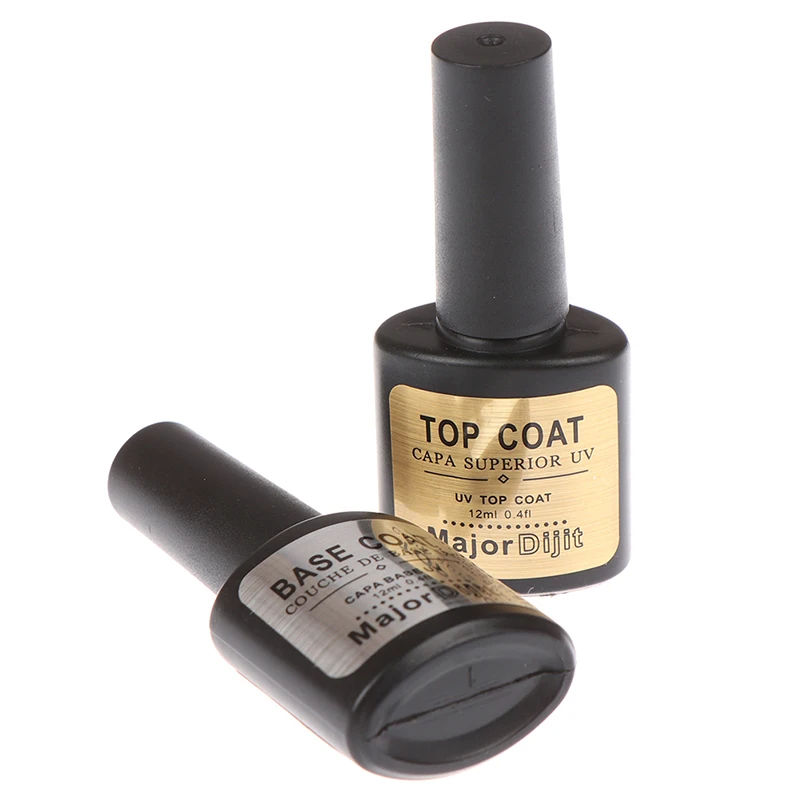 12ml Nail Art Gel Polish DIY Tips Soak off Base Foundation Steel Top Coat No Sticky Layer Non-cleansing Topcoat | Красота и здоровье