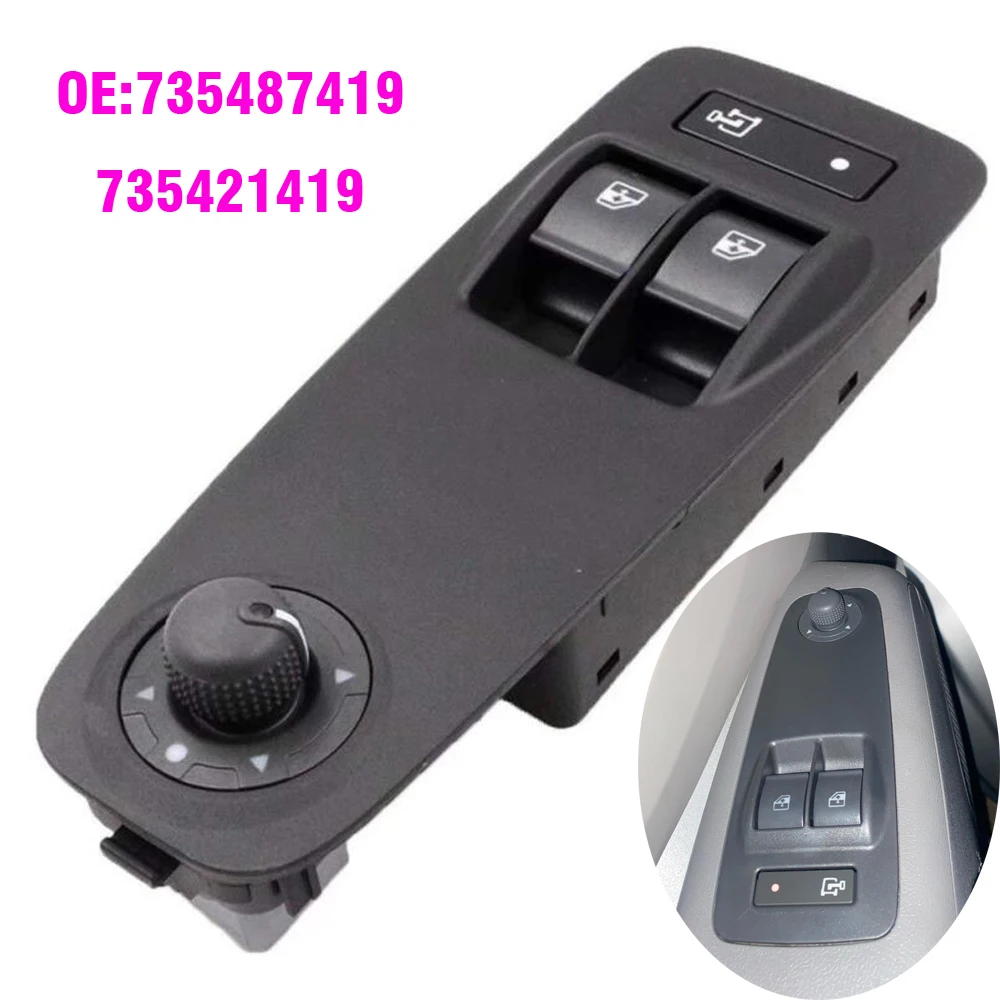 

For Peugeot Boxer II For Fiat Ducato Doblo For Citroen Jumper II Electric Window Triple Switch Button 735 421 419 735421419