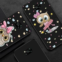 baby cute owl phone case for xiaomi redmi note mi 7 8 9 10 a s t pro max 4g 5g mobile bags