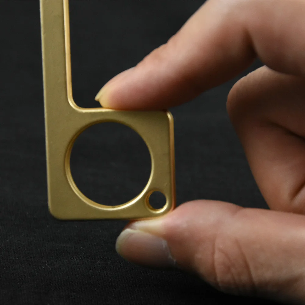 Гигиенический ручной антимикробный латунный Открыватель для двери