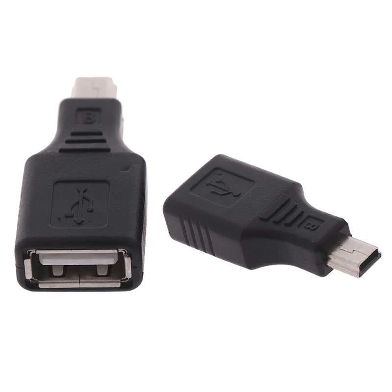 Переходник с Mini USB штекер на Гнездо разъем передача данных Синхронизация OTG