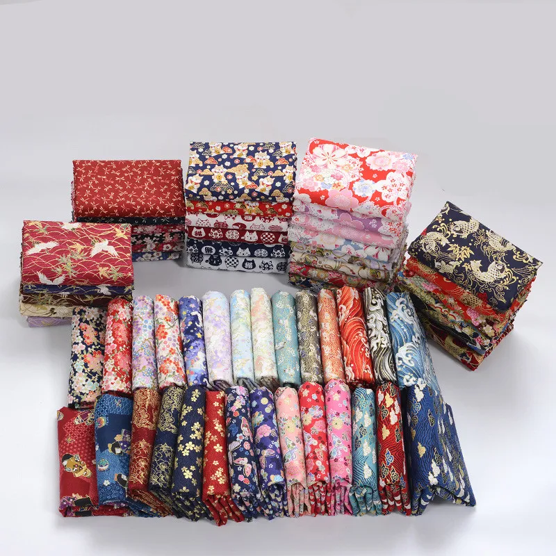 Японская хлопчатобумажная ткань с принтом тканевая скатерть для занавесок