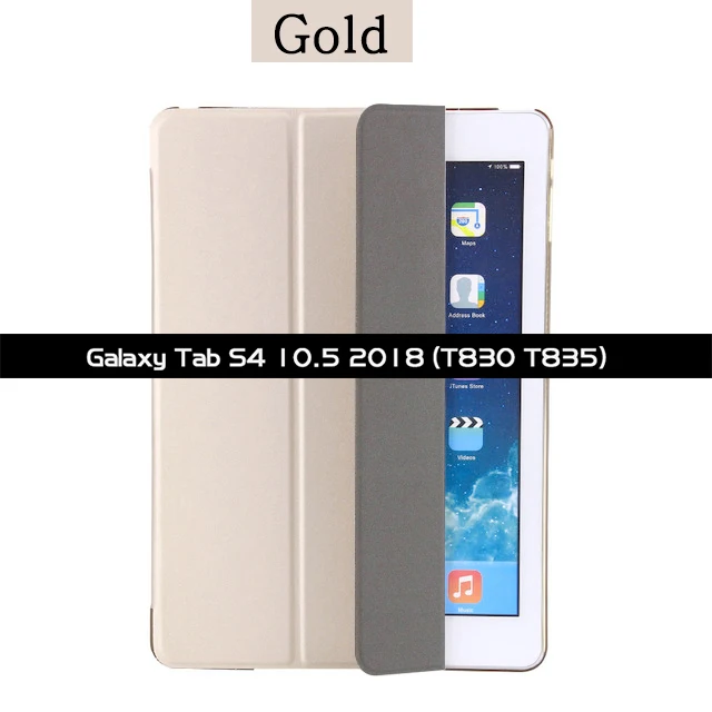 SM-T830 SM-T835 Чехол-книжка с подставкой для Samsung Galaxy Tab S4 10,5 SM-T830 SM-T835 10,5 ''PU кожаный магнитный чехол с функцией автоматического пробуждения/сна смарт-чехол - Цвет: SM-T830 SM-T835