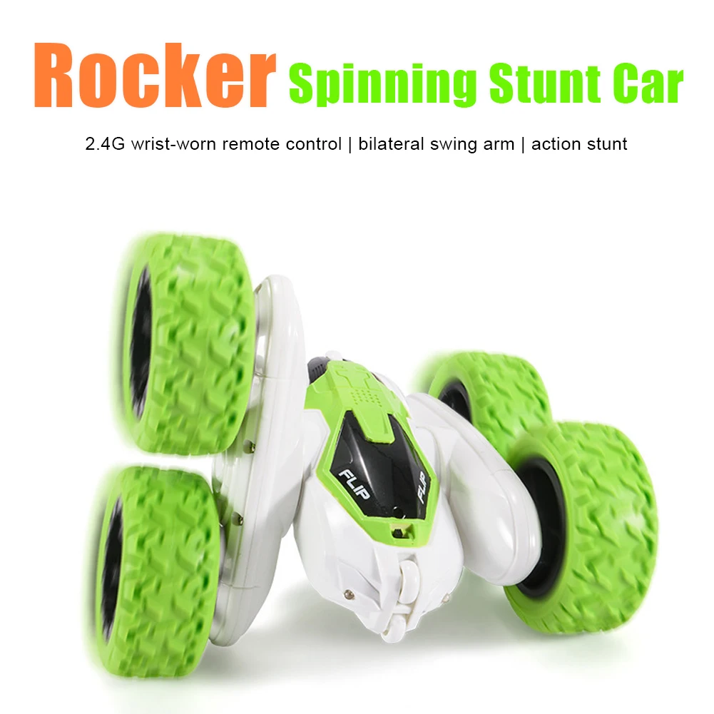 

Remote Control Stunt RC Car Headlight 360 Rotation 2-Sided Stunt Off-Road Car for Boys