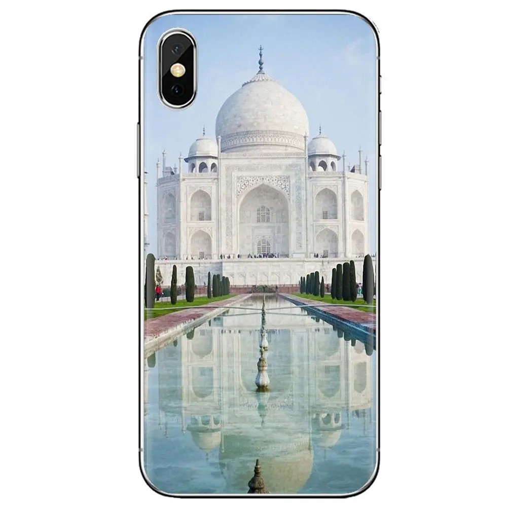 Silicone Phone Skin Case For Samsung Galaxy S6 Edge S10 Lite Plus Core Grand Prime Alpha J1 mini Elegant Taj Mahal India scenery | Мобильные