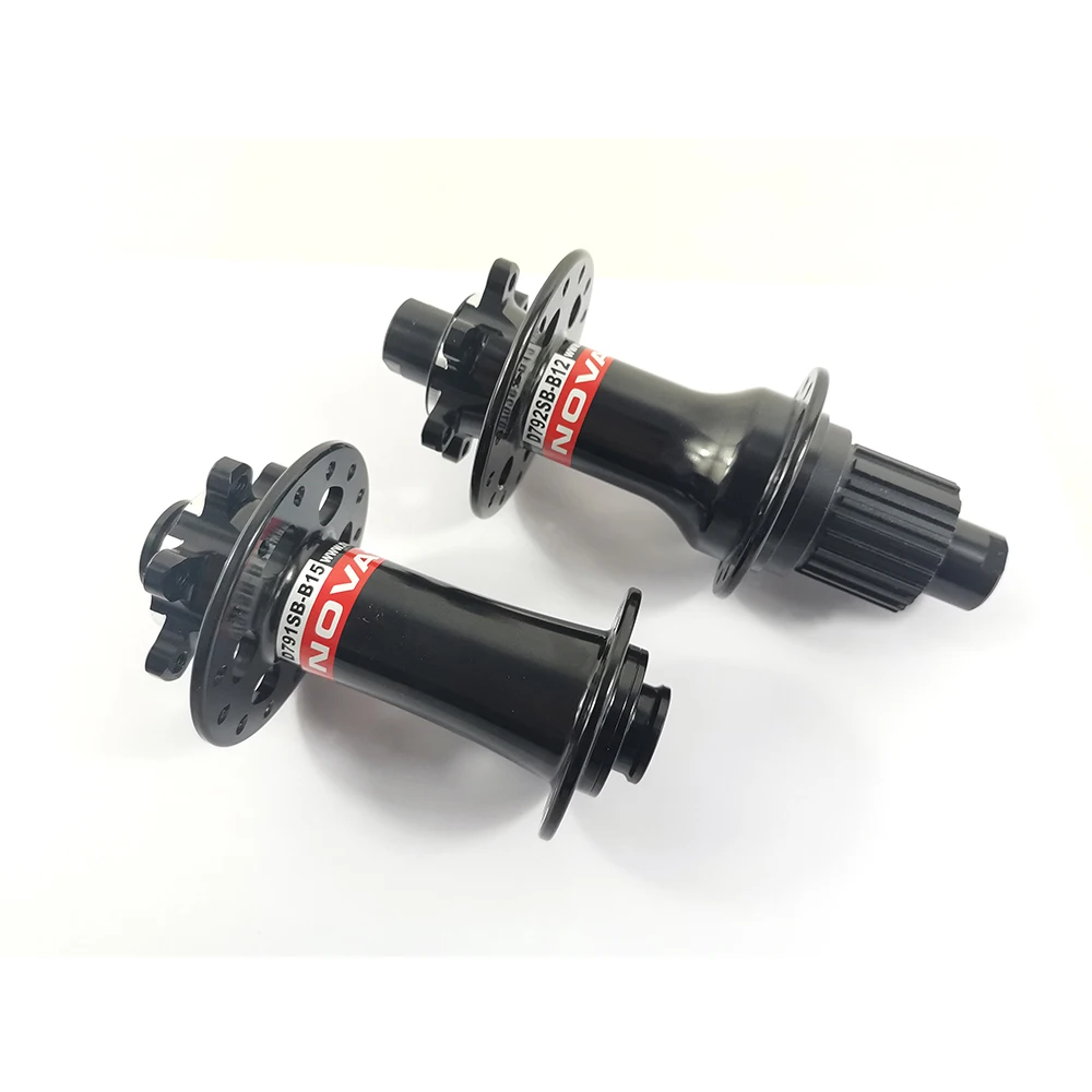 Новый NOVATEC D791SB B15 D792SB B12 BOOST MTB J Hook 6 болтовых дисковых втулок черный 28H 32H 110x15 мм 148x12