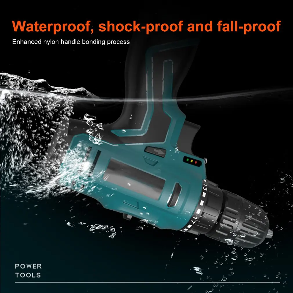 

16.8V Wireless Power Driver DC Lithium Battery Electric Drill 2-Speed Electric Screwdriver Cordless Drill kit with Accessories