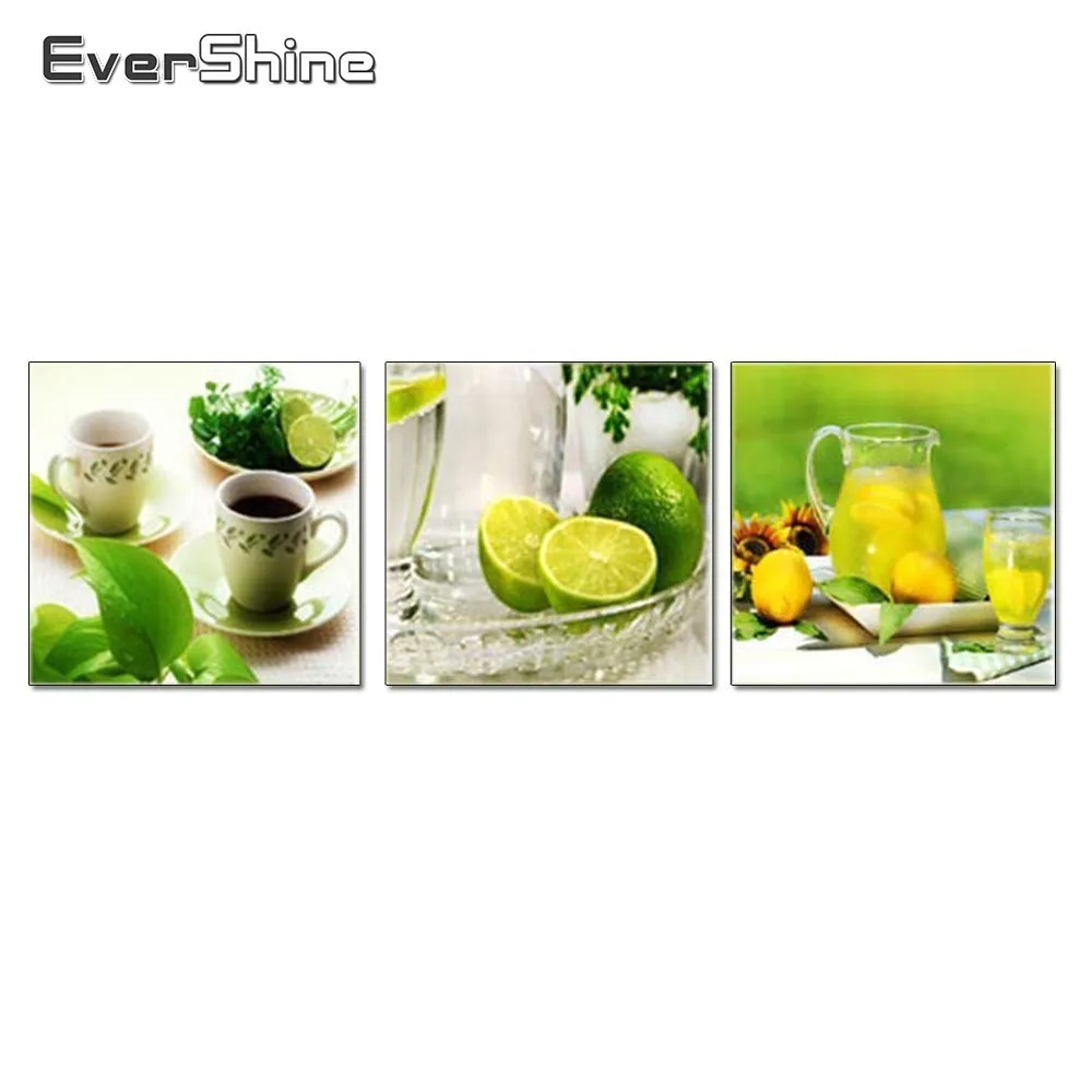 Evershine лимона чашки Украшения для кухни DIY Полный алмазная живопись вышивка