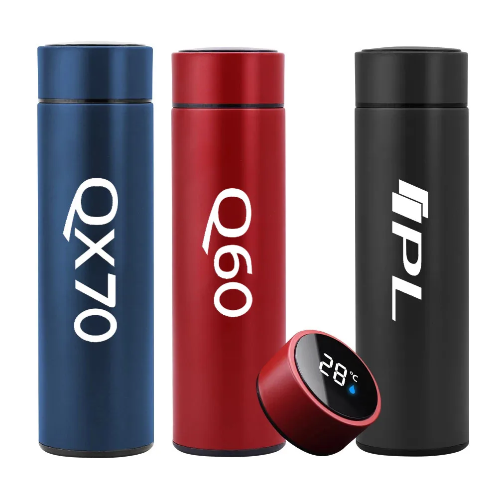 

Intelligent Thermos Temperature Display Stainless Steel Vacuum Water Cup For Infiniti Q50 Q30 Q60 IPL QX50 QX30 QX60 QX70 QX80