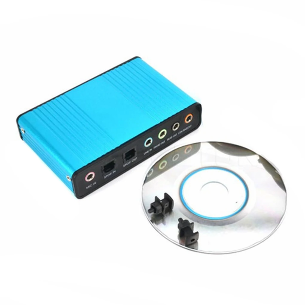 USB 6 Channel 5.1 / 7.1 Surround External Sound Card PC Laptop Desktop Tablet Audio Optical Adapter Recording K song | Компьютеры и