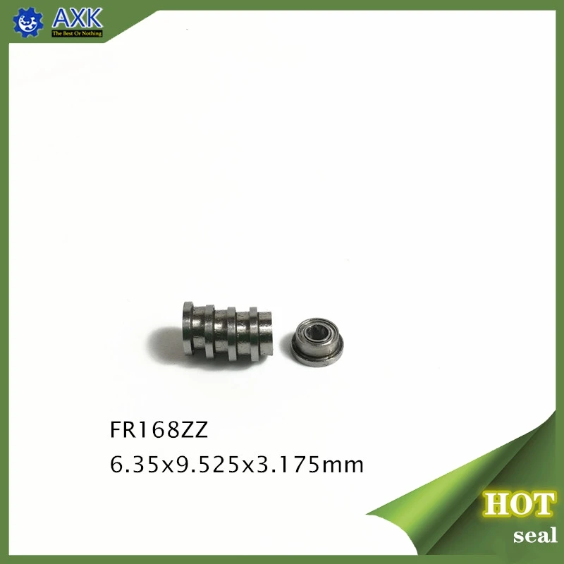 FR168ZZ фланцевый подшипник 6,35x9,525x3,175 мм ABEC-1(10 шт.) дюймов фланцевый FR168 Z zz, шариковые подшипники