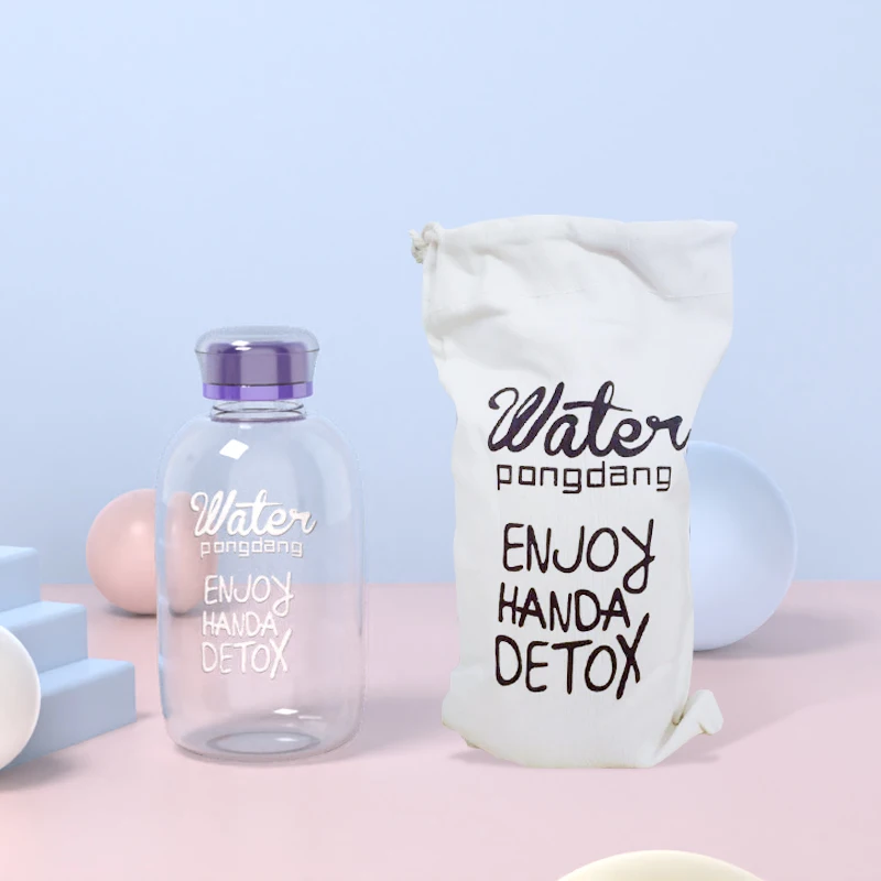 Креативная стеклянная бутылка для питьевой воды 600 мл 1000 | Дом и сад