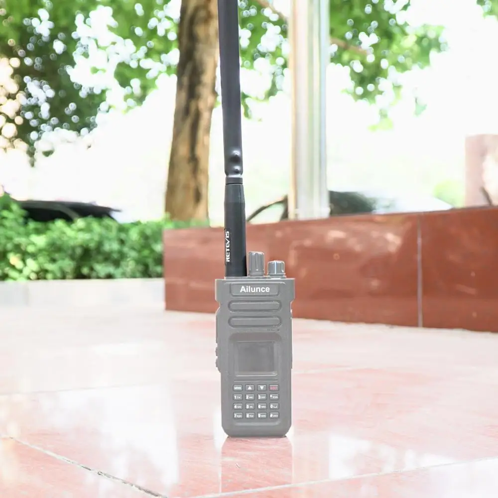 Retevis HA02 Складная тактическая антенна SMA-F с высоким коэффициентом усиления 5dBi Walkie Talkie антенна для Baofeng UV-5R UV-82 Ailunce HD1 RT29 H777