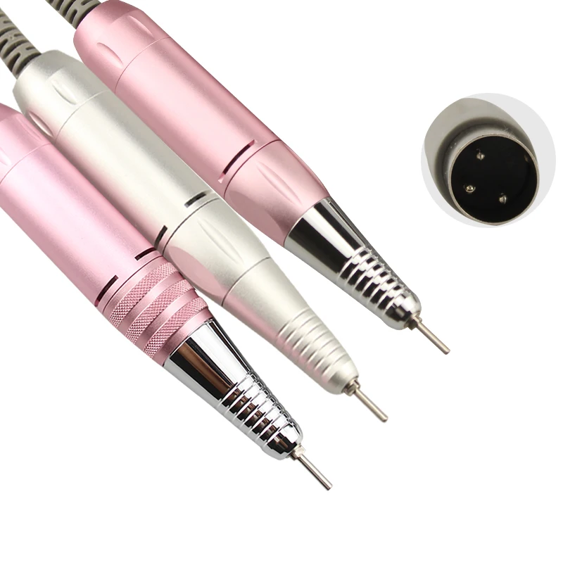

Professional Electric Manicure Machine Stainless Steel Handle 35000RPM Nail Drill Handle Electric Manicure Drill Accessory Tool