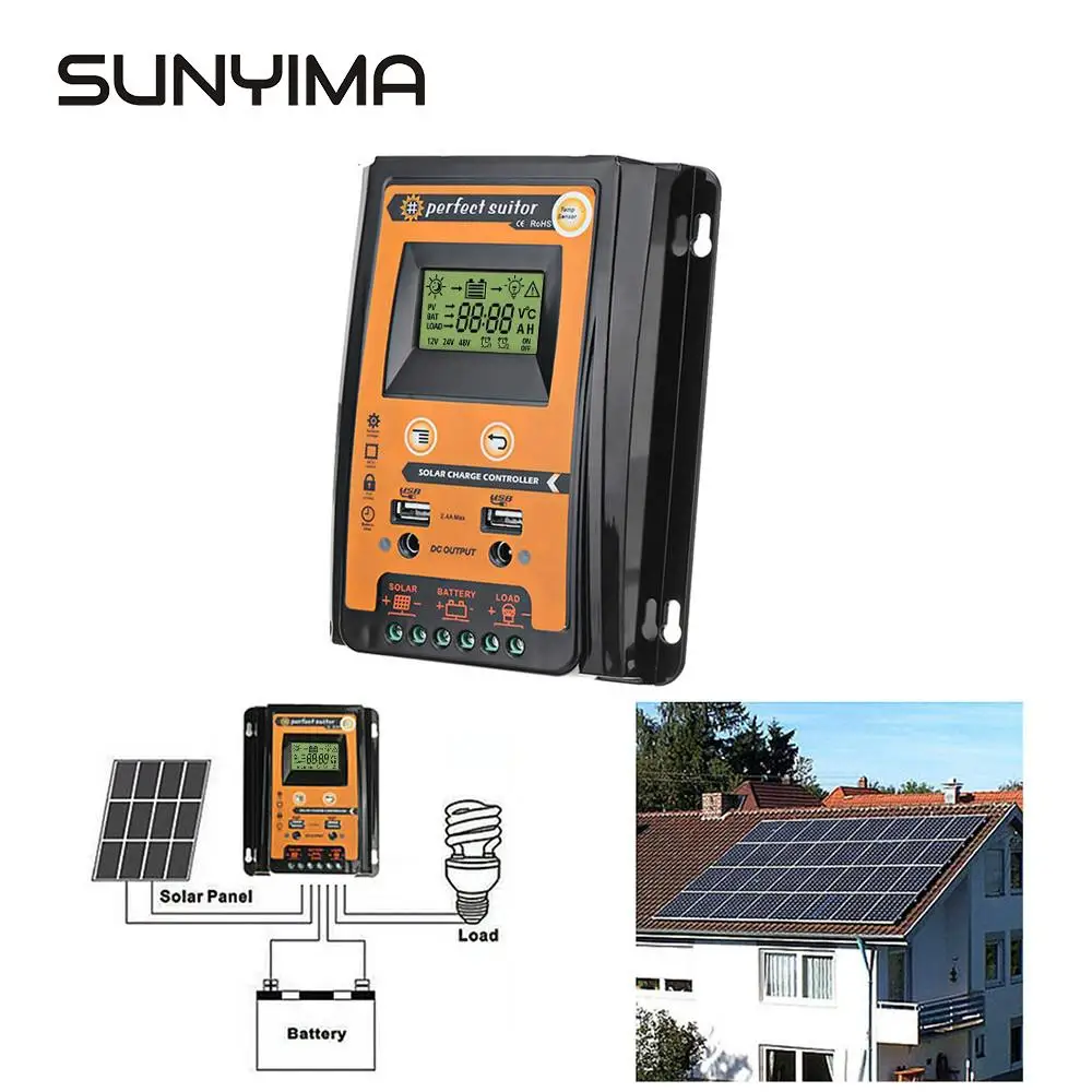 Солнечный контроллер SUNYIMA 12 В 24 50 А 30 А|Солнечные контроллеры| |