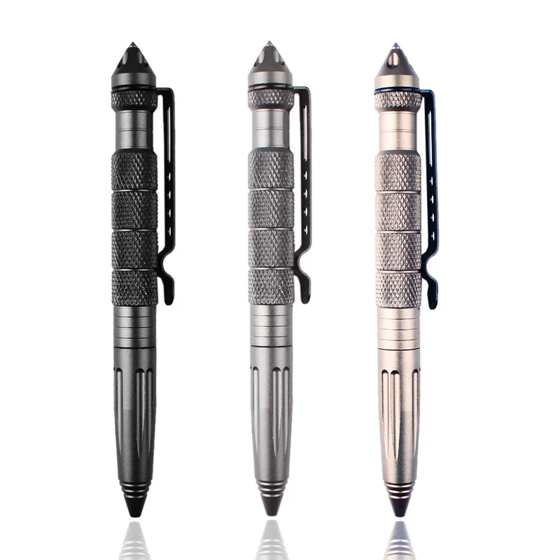 

Portable Multipurpose Anti-skid personalized Aviation Aluminum Personal Self Defense Tactical Pen Tool Tungsten Steel Head
