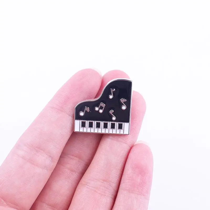 Модные Винтажные броши в виде скрипки металлические искусственные Броши для