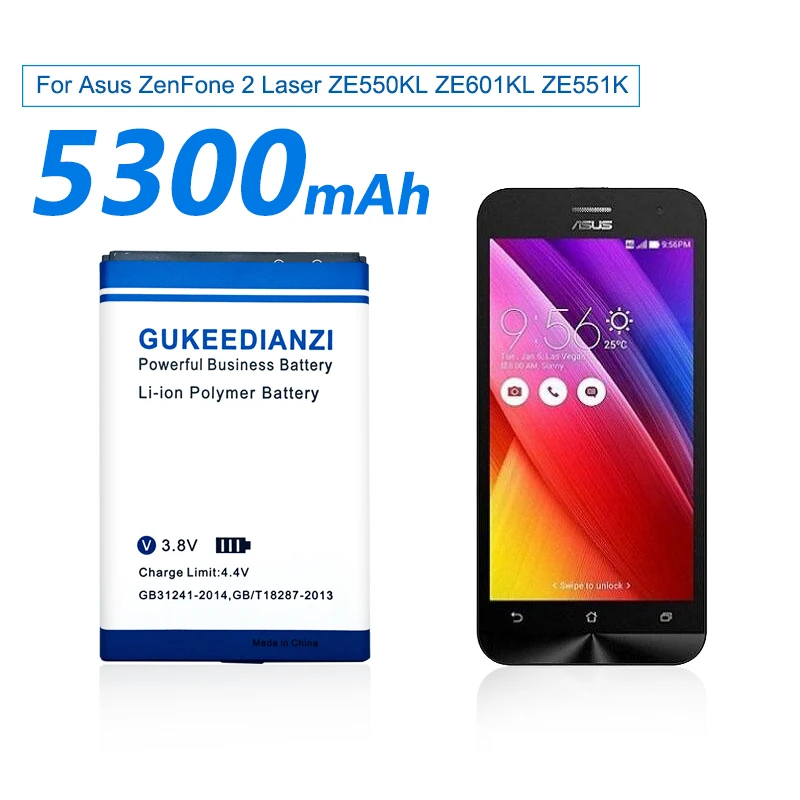 C11P1501 100% новый литий ионный аккумулятор 5300 мАч для Asus ZenFone 2 Laser ZE550KL ZE601KL ZE551KL
