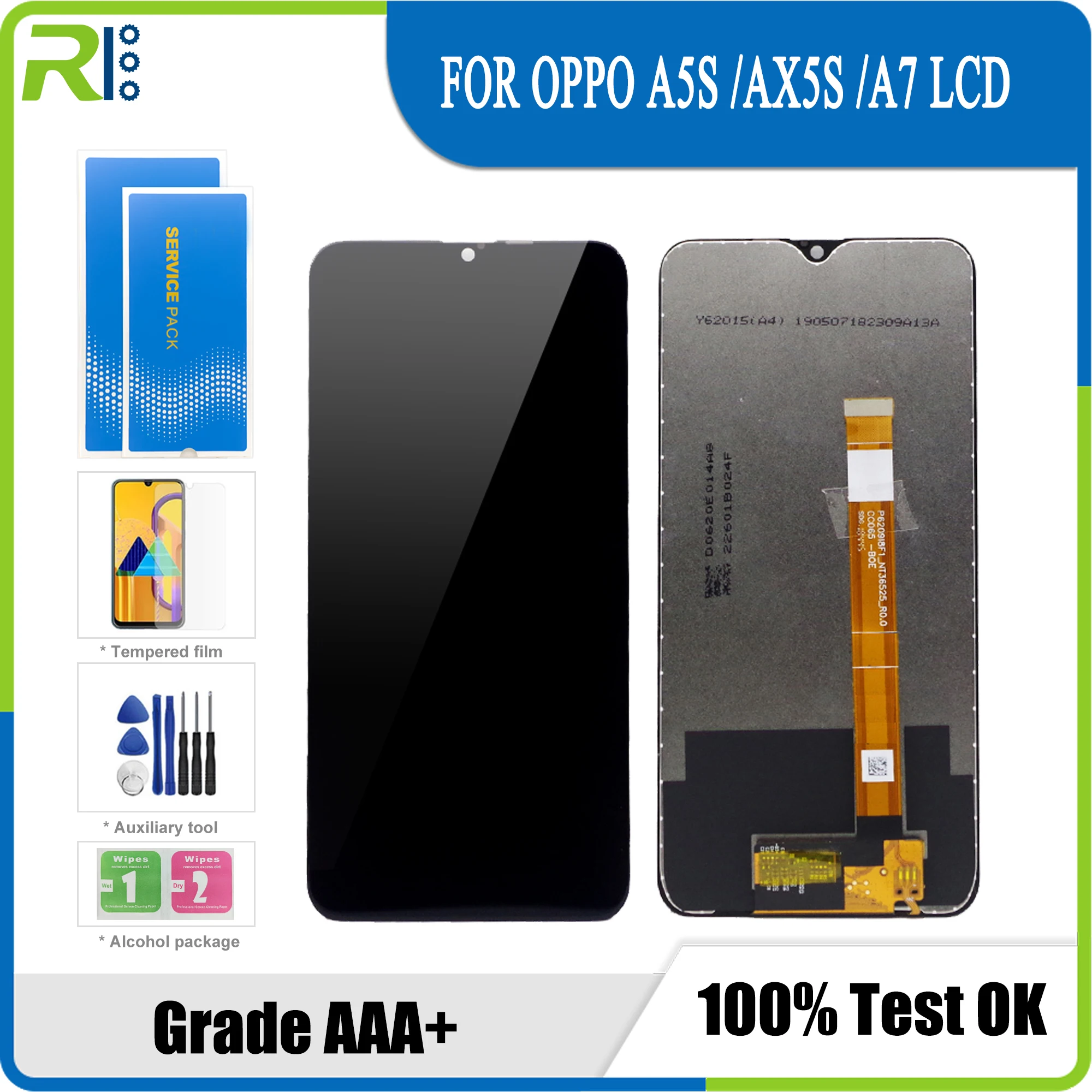 

Дисплей 6,2 дюйма для OPPO A5s AX5S A7, зеркальный дигитайзер, сменный дисплей для Oppo A5S A7 cph1900 CPH2083 CPH2077
