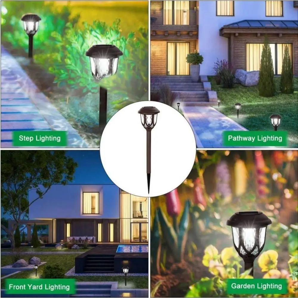 구매 태양 잔디 램프 5 W, 태양광 통로 조명, 야외 조명, 지상 조명, IP65 방수, 정원 조경용, 10 개