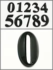Дверной адресный знак черного цвета, 5 см, стикер с цифрами, 0-9