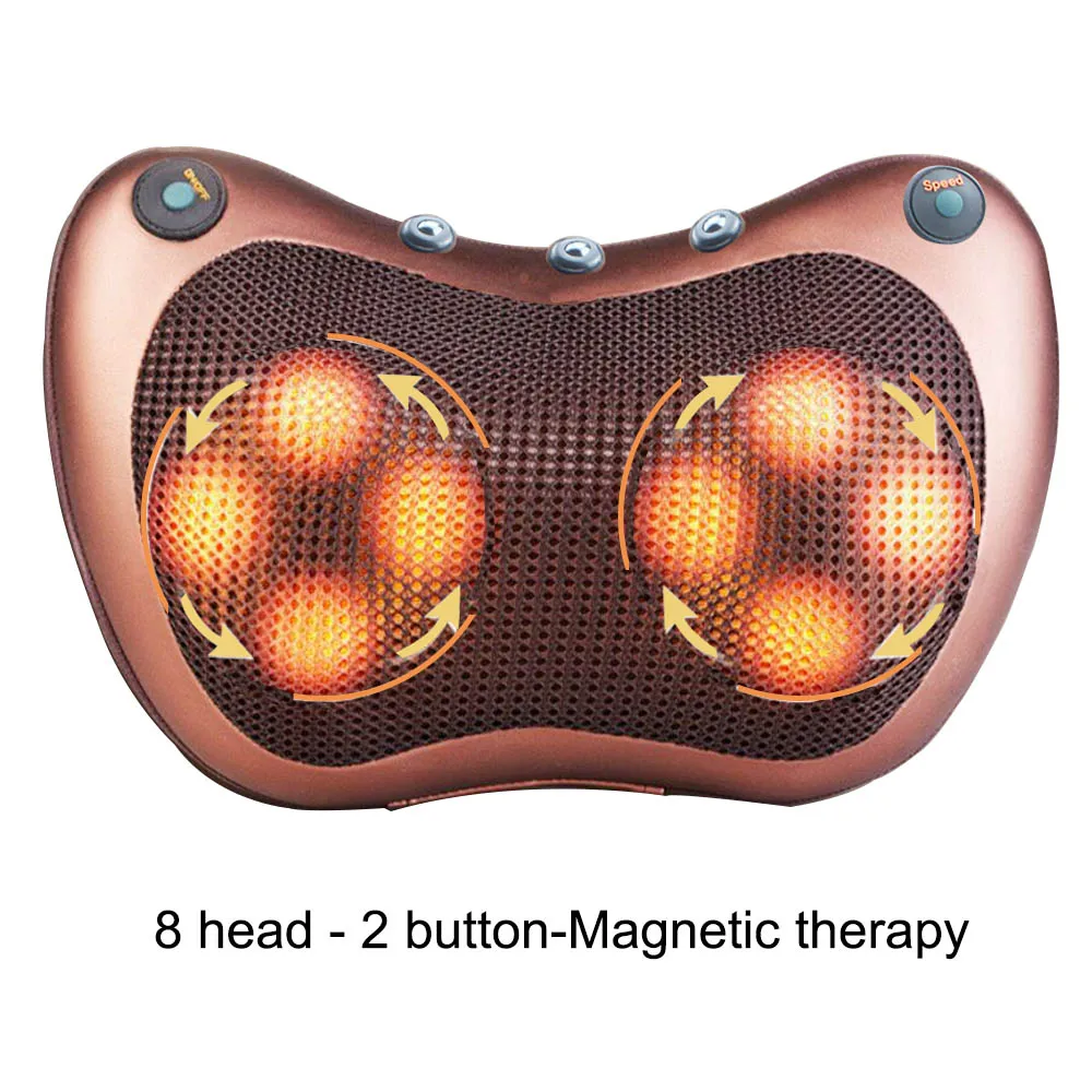 Massage-2 Электрический Массажер шиацу для спины, плеч, тела, шеи, массажер, многофункциональная шаль, инфракрасная, с подогревом, разминающий автомобиль/Домашний Массажер - Цвет: Massage-2