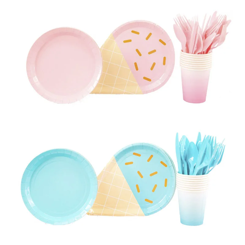 40 шт мороженое сплошной цвет золотой фольги на день рождения вечерние